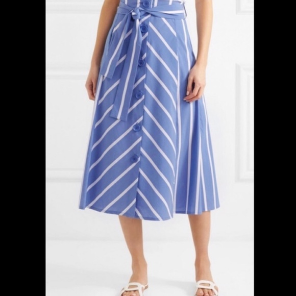 Maje Janine Striped Midi Skirt - Picture 7 of 8